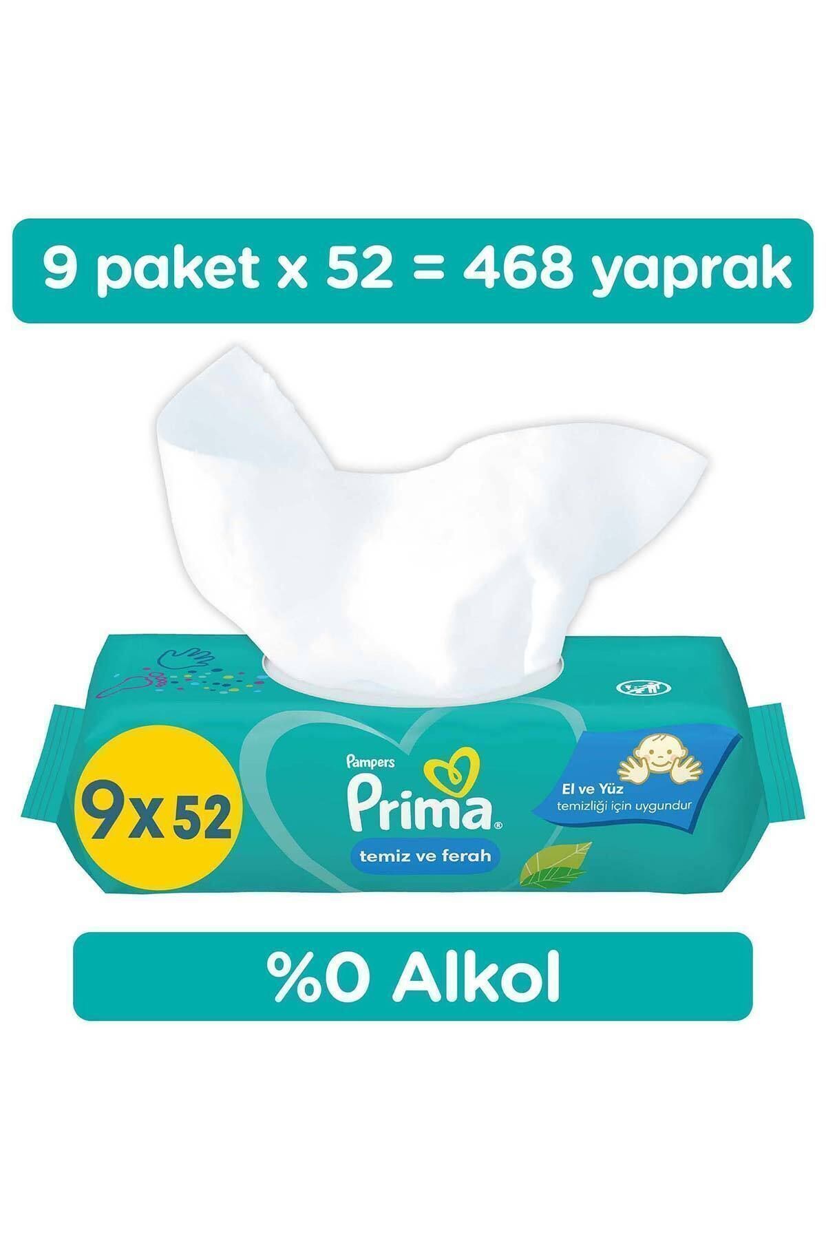 Prima Temiz Ve Ferah Islak Mendil 9 Paket 468 Yaprak Islak Mendil Prima Temiz Ve Ferah Islak Mendil 9 Paket 468 Yaprak Islak Mendil