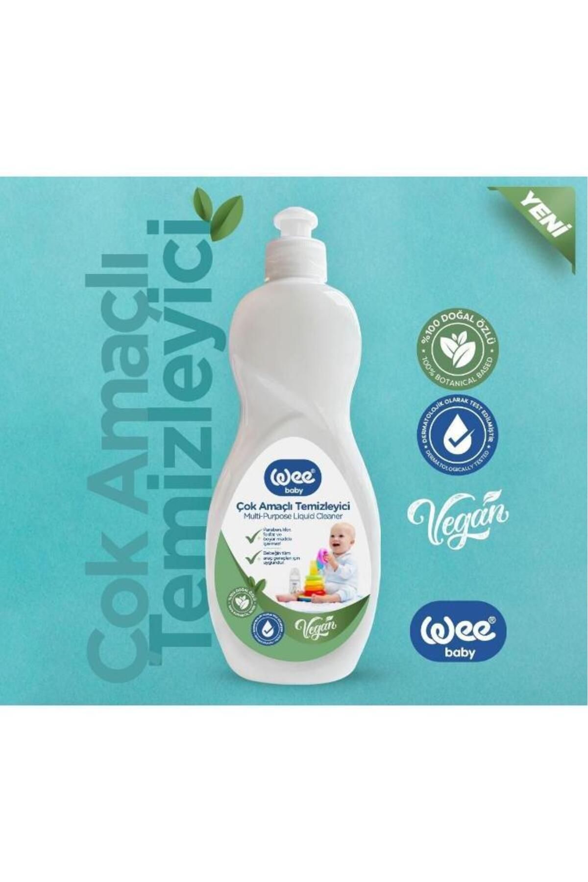 Wee Baby Vegan Çok Amaçlı Temizleyici 500 ml (%100 DOĞAL ÖZLÜ) Wee Baby Vegan Çok Amaçlı Temizleyici 500 ml (%100 DOĞAL ÖZLÜ)