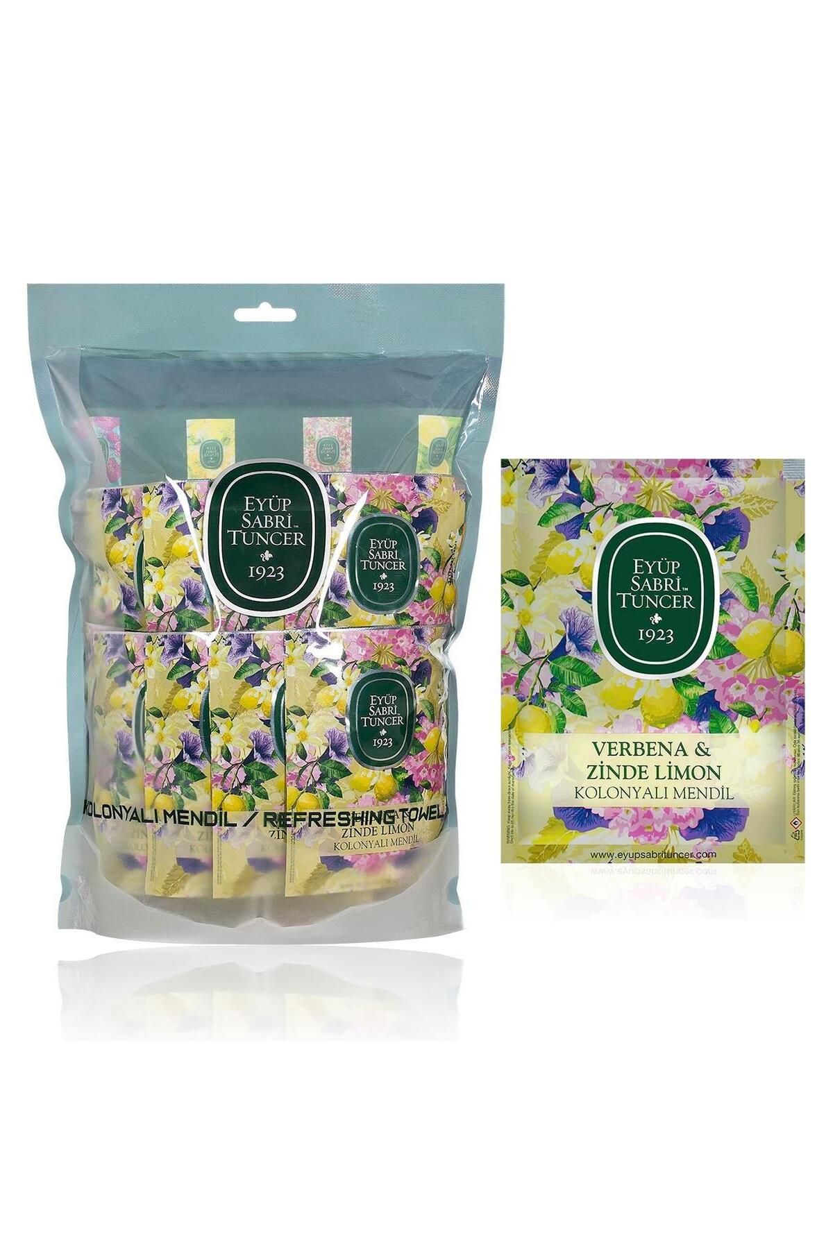 Eyüp Sabri Tuncer Verbena & Zinde Limon Kolonyalı Mendil 50`li (BÜYÜK BOY) Eyüp Sabri Tuncer Verbena & Zinde Limon Kolonyalı Mendil 50`li (BÜYÜK BOY)