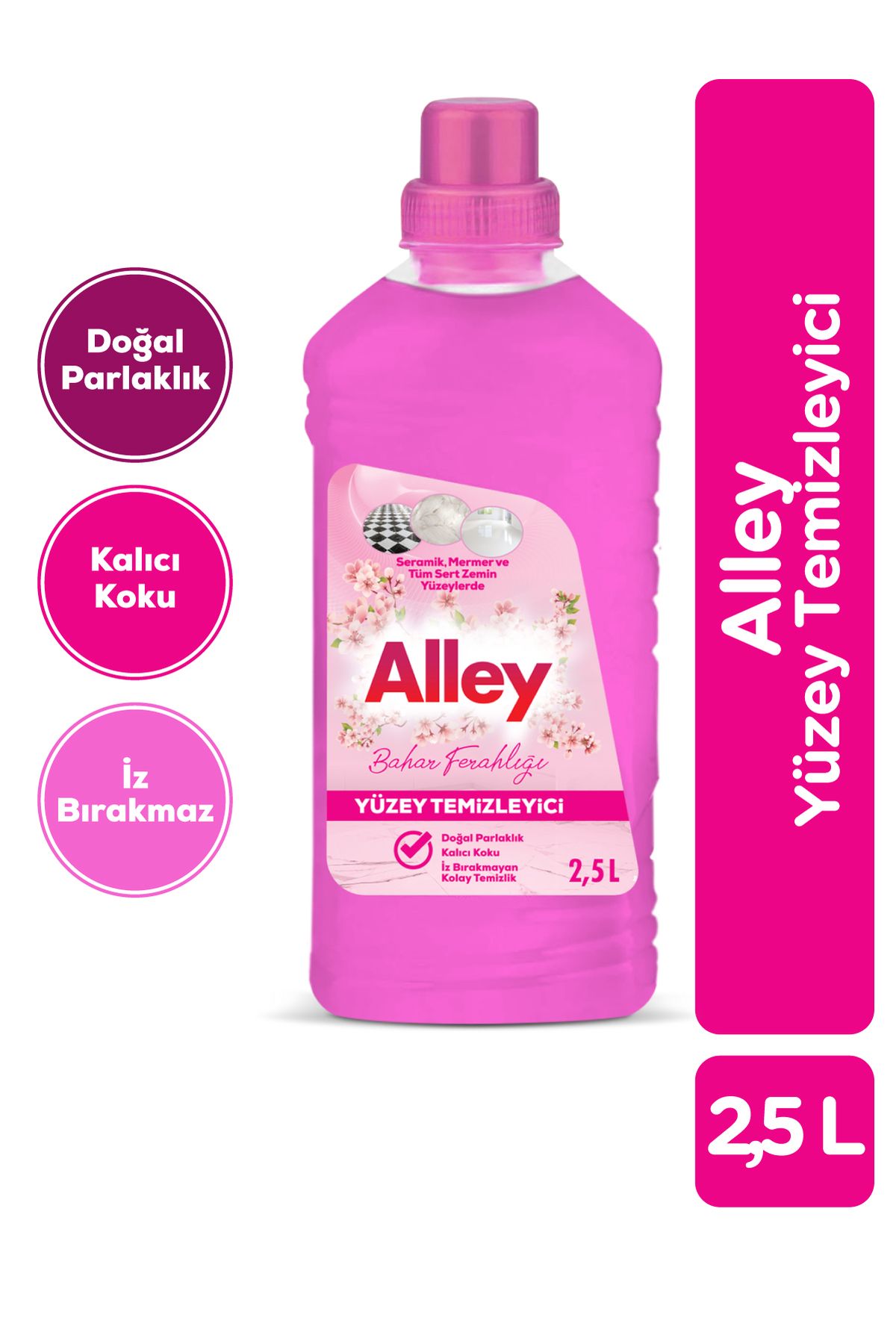 Yüzey Temizleyici 2,5 L – Bahar Ferahlığı, Kalıcı Koku, İz Bırakmayan Parlak Temizlik Yüzey Temizleyici 2,5 L – Bahar Ferahlığı, Kalıcı Koku, İz Bırakmayan Parlak Temizlik